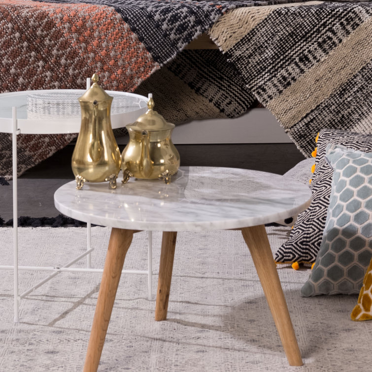 Zuiver White Stone Side Table Wayfair.co.uk